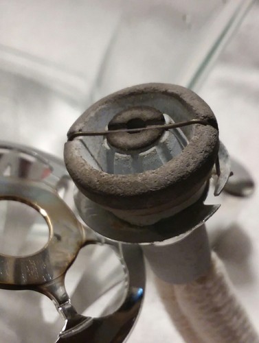 Lampe Berger Square Clear Glass Base, Silver Cap, Gently Used