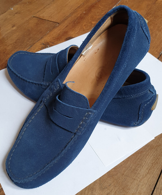 Mocassin homme Velours Bleu indigo BEXLEY