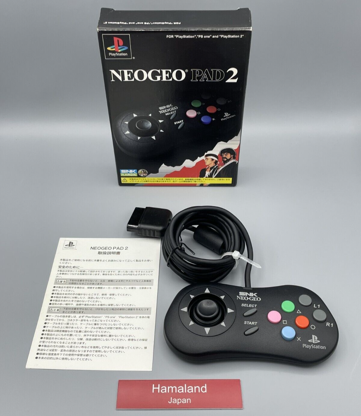 SNK Neo Geo Pad 2 Controller for PS2 Playstation2 KOF Boxed