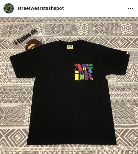 A Bathing Ape Bape Jumbled Logo Tee Size Small | eBay