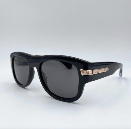 Pre-owned Gucci Gg1517s-001 Black Sunglasses In Gray