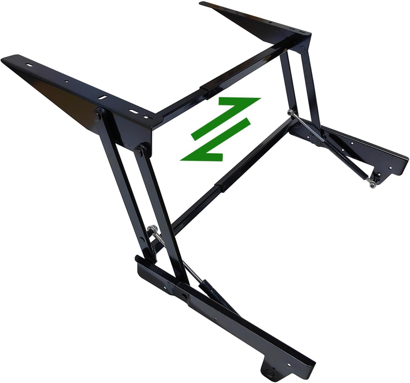 Size Can Be Adjusted at Will Multifunctional Coffee Table Lift Top Hardware,Air Rod Free Stretch Lift Top Coffee Table Hinges Heavy Duty, Adjustable Size Range 465Mm-810Mm/18.3-31