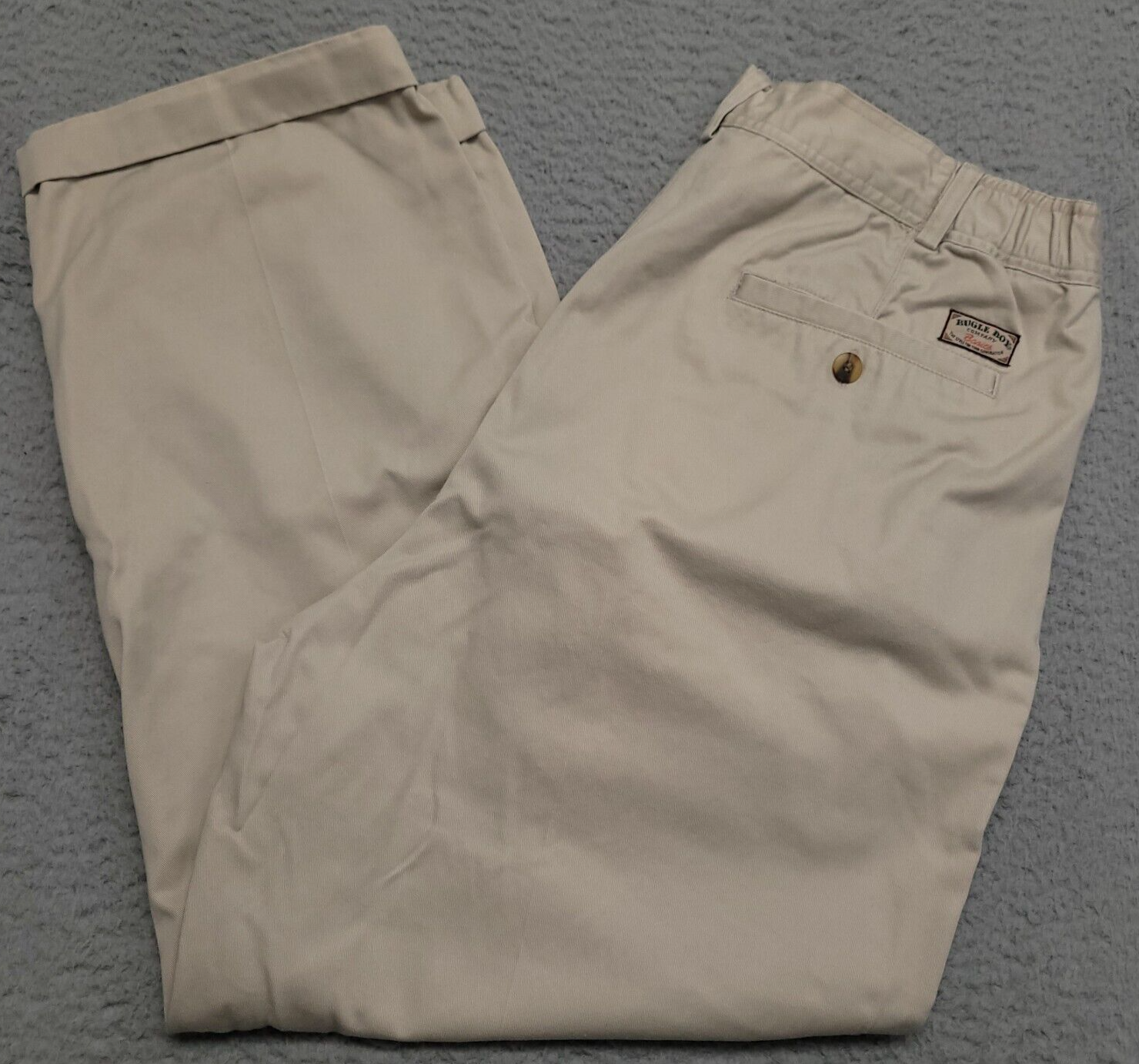 ◆LEE◆ Horseshoe graphic man to man beige Bugle Boy Basic Men's 36x30 (34x28) Beige Khakis 90s Pleated