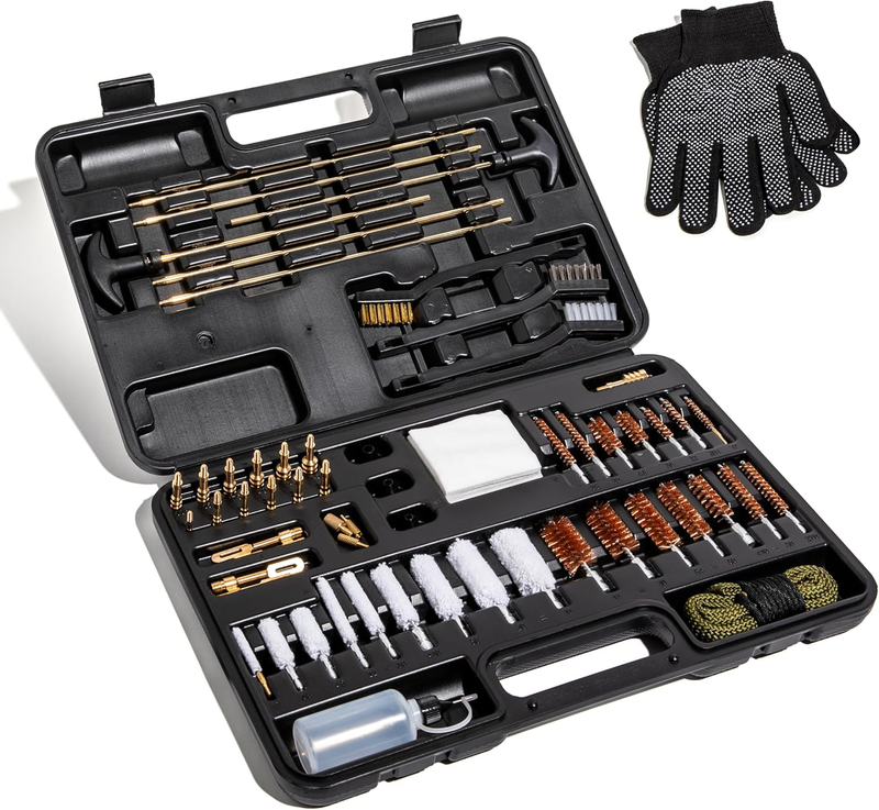 Universal Gun Cleaning Kit for All Guns, Gun Brushes for Pistol Handgun Shotgun