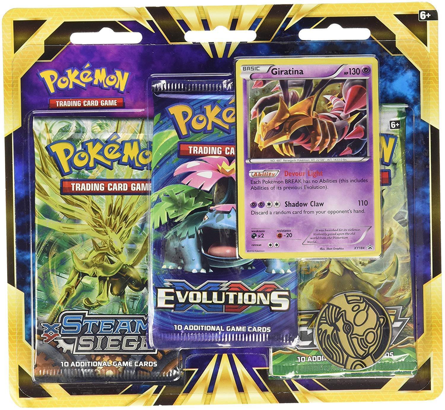 Pokemon TCG XY Evolutions Three-Booster Blister Card Game