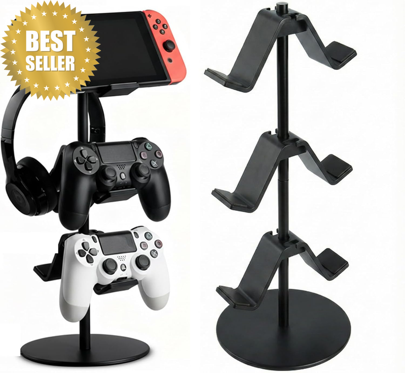 Headphone Stand with Controller Holder, 3 Tier All in One Headset Stand for Gami