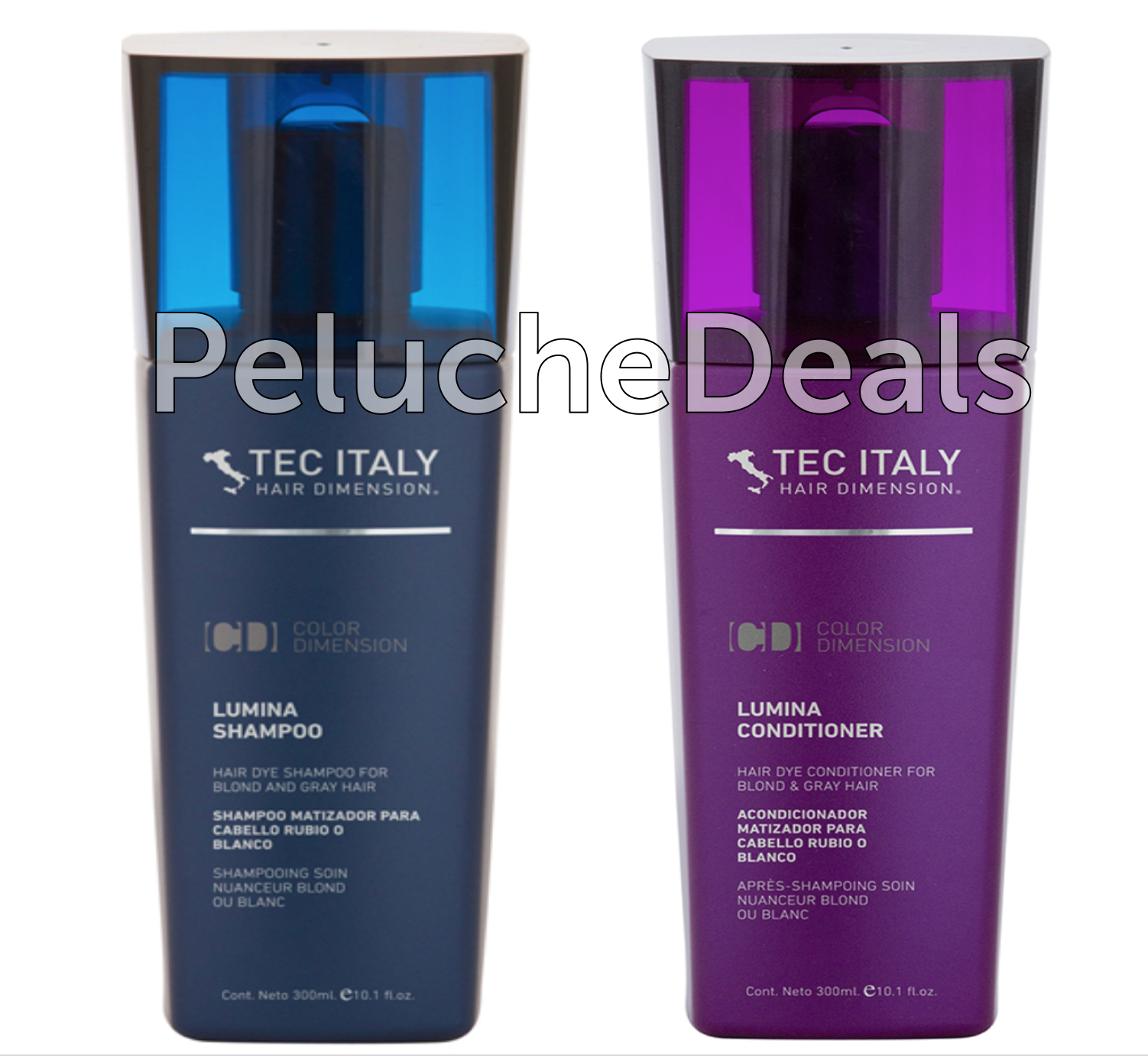 Tec Italy Lumina Shampoo Cond Purple Sh Cond For Grey Blond