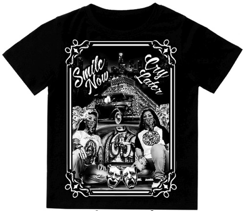 Smile Now Cry Later Mens T-Shirt Print On Shaka Wear