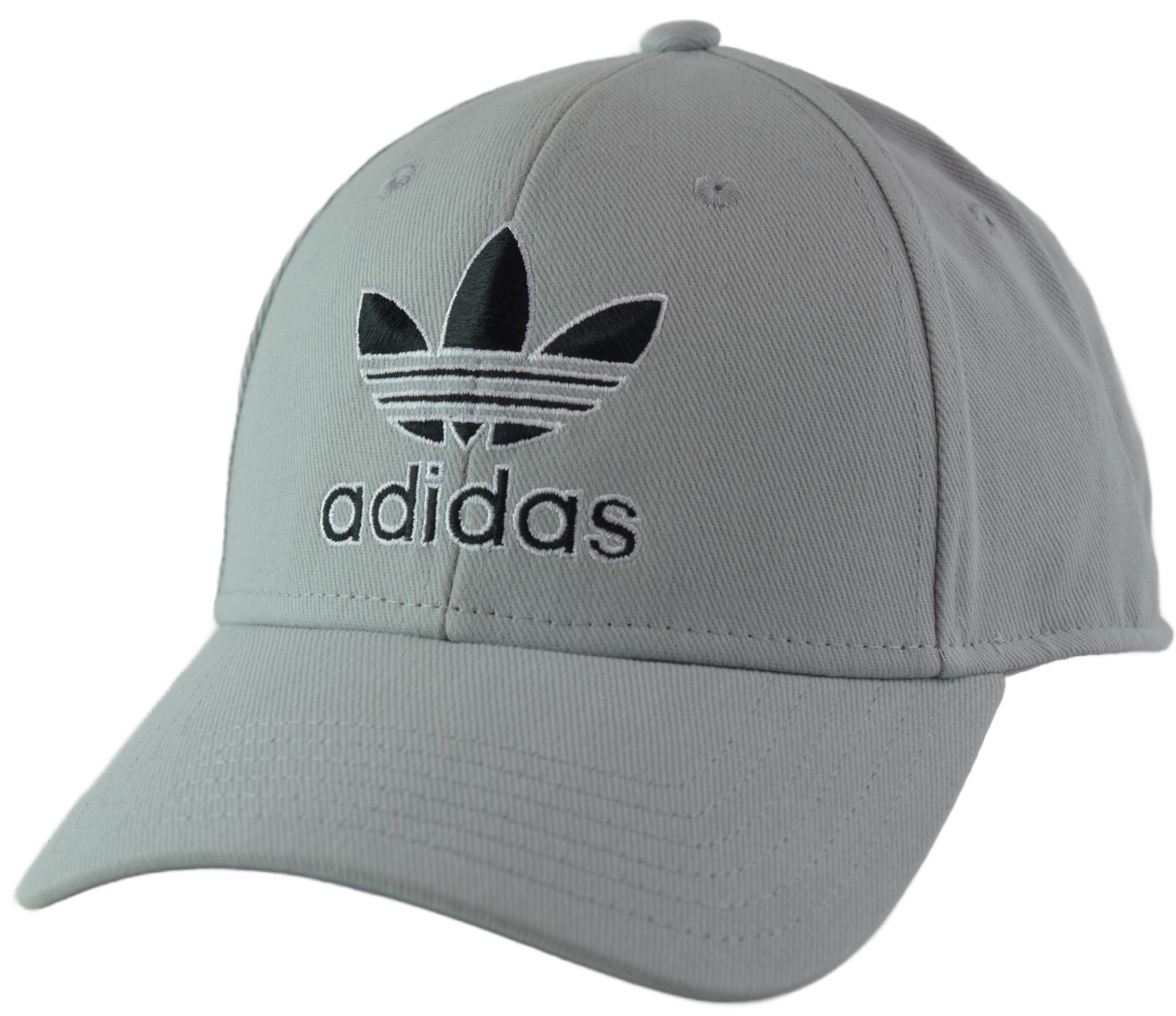 Adidas Originals Icon 2.0 Stone Gray & Black Hat Trefoil