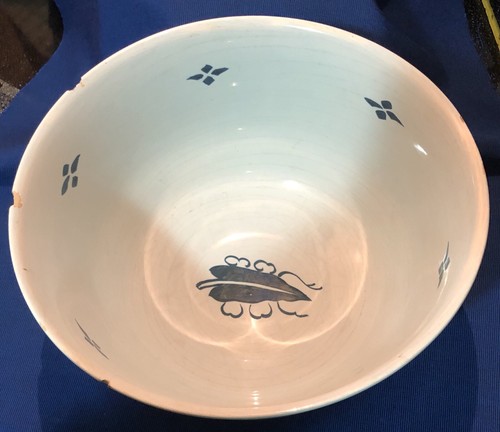 Colonial Williamsburg Delft Large Punch Bowl OUD CW44 Made in Holland 1974