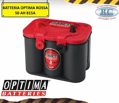 BATTERIA ORIGINALE OPTIMA RED TOP 50AH 815A RTC4.2 FIAT FREEMONT JEEP WRANGLER