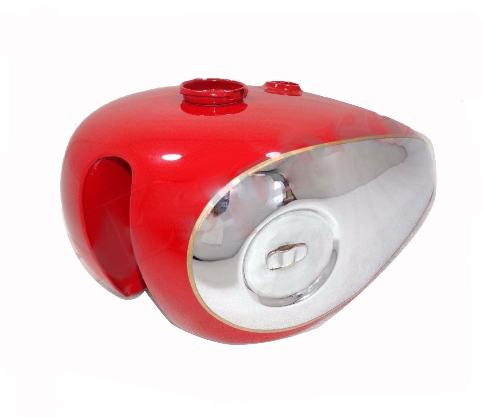 BSA B31 A7 A10 swing arm frame gas fuel petrol tank Chrome plated and Red Painted   