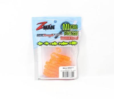 Zman Soft Lure Micro Goat 1.75 Inch 8/Pack Atomic Sunrise (6551)