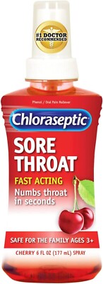 Chloraseptic Sore Throat Spray Cherry Flavor 6 fl oz