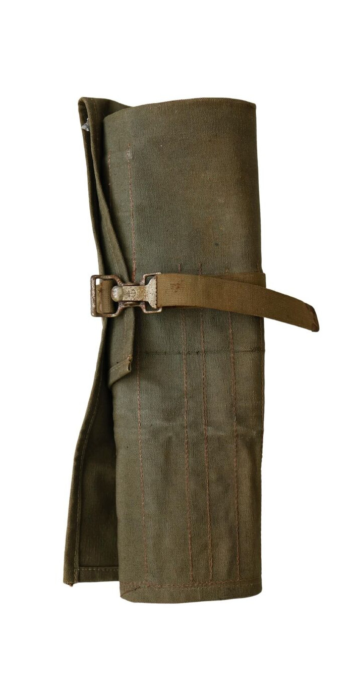 Original Vintage Canvas Bell System Tool Roll Travel Pouch