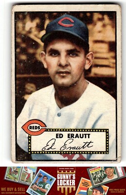 洋楽 EGC 1952 Topps Ed Erautt 171 Cincinnati Reds | eBay