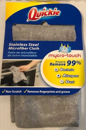 Quickie Microfiber Stainless Steel Cloth, 13x15 In Mycor-touch...