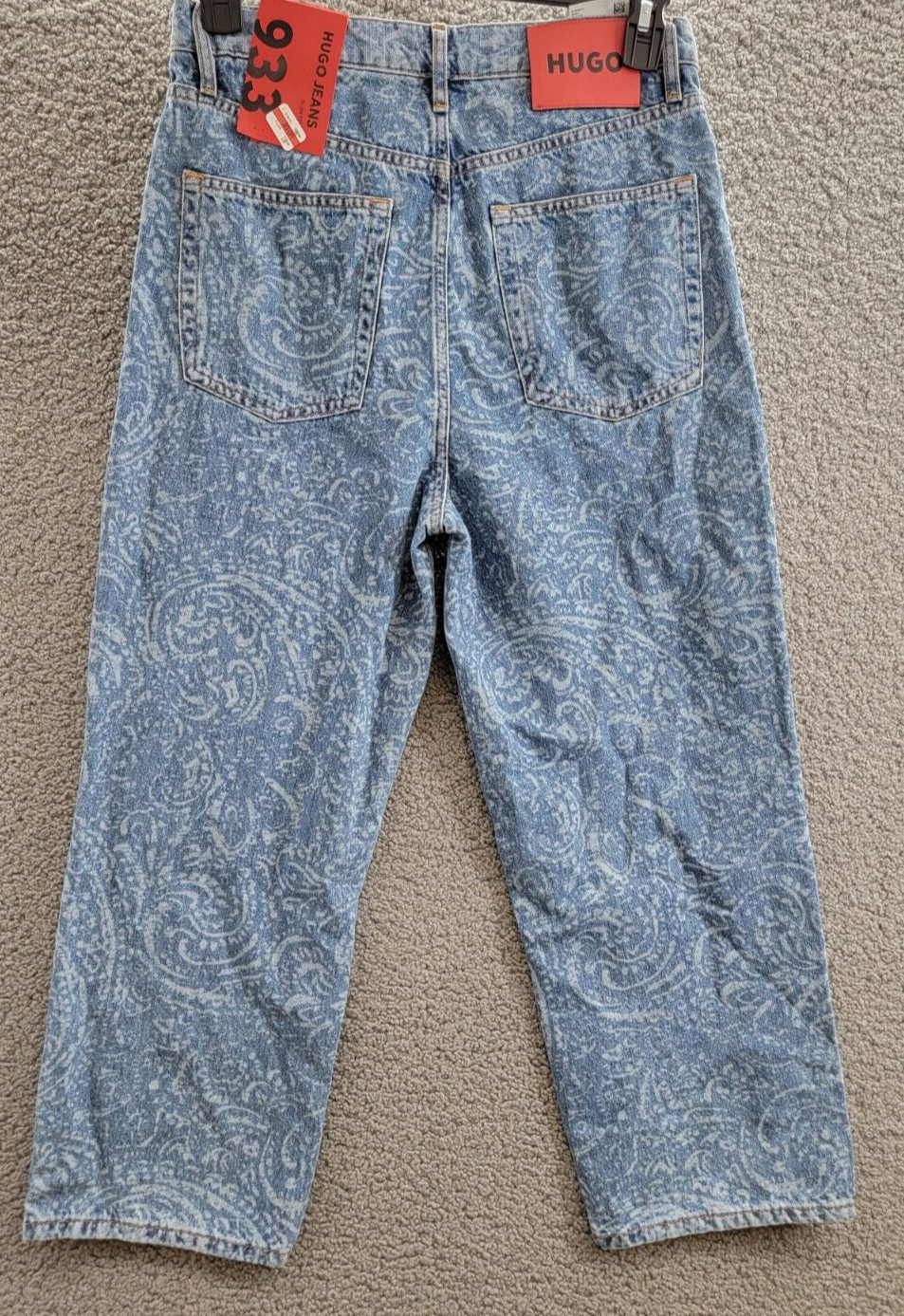 HUGO BOSS Modern-fit Jeans Women's 31/32 Blue Belt Loops Button Zipper Closure~ - Picture 12 of 19