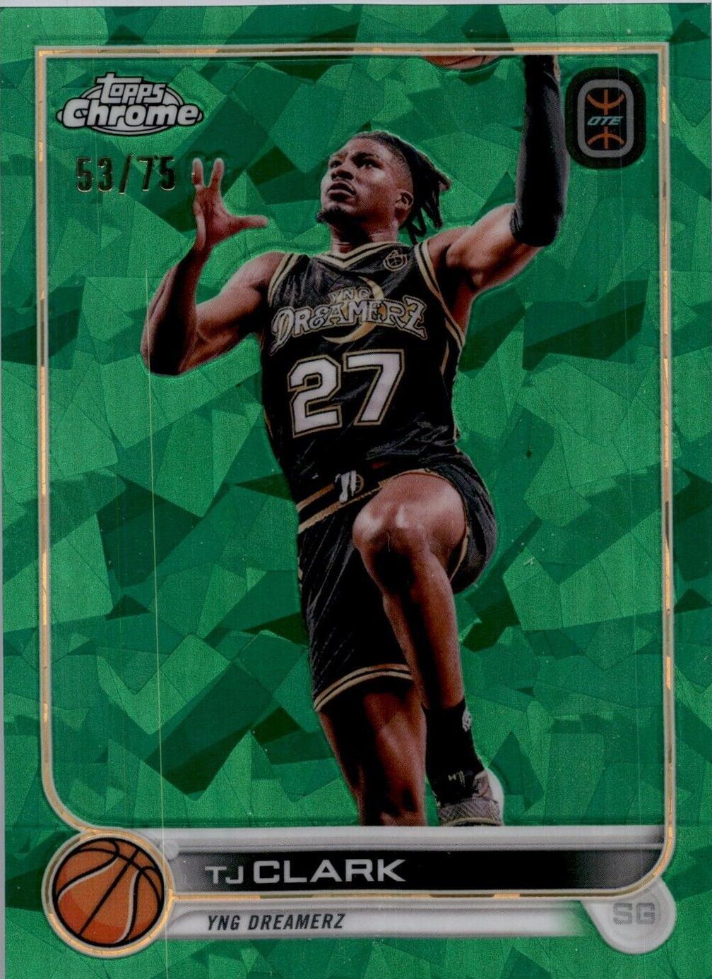 2022-23 Topps Chrome OTE Overtime Elite Sapphire Edition - TJ Clark #49 ...