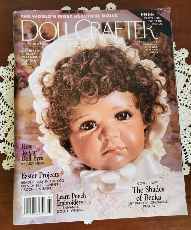 Doll Crafter Magazine March 1993 with doll pattern & extra doll pattern new