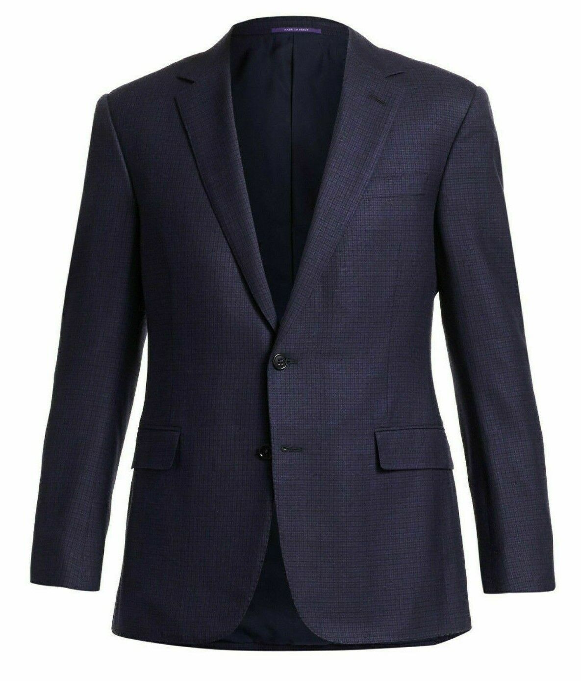 Pre-owned Ralph Lauren Purple Label Mens Navy Douglas Jacquard Sportcoat Blazer Jacket 42l