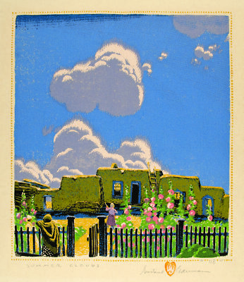 Gustave Baumann : Summer Clouds : 1925 : Archival Quality Art Print