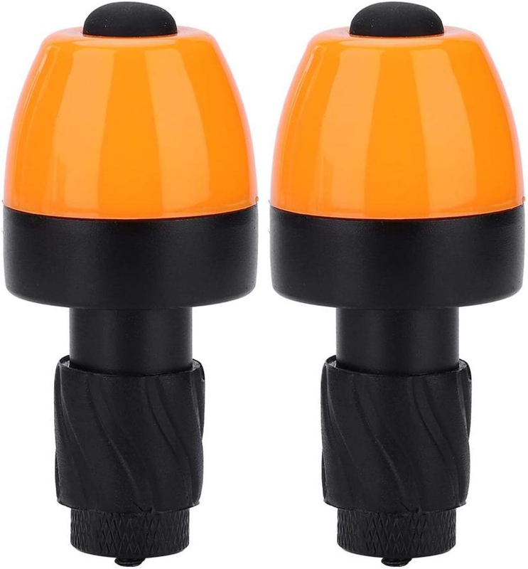 1Pair Bicycle Cycle Handle Bar End Led Light, Silicone + Pc Wing Lights Fixed Tu