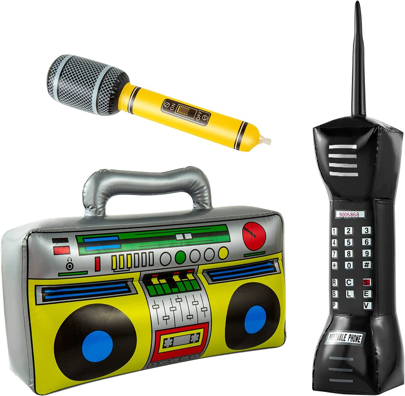 ONLYFU Inflatable Radio Boombox Inflatable Mobile Phone Inflatable Microphones f
