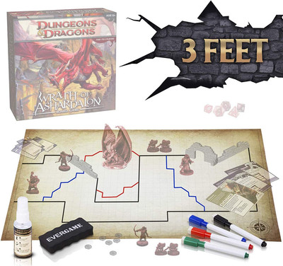 Reusable DND Mat for Usage with DND Map, DND Battle Mat, 24'' X 36'' 