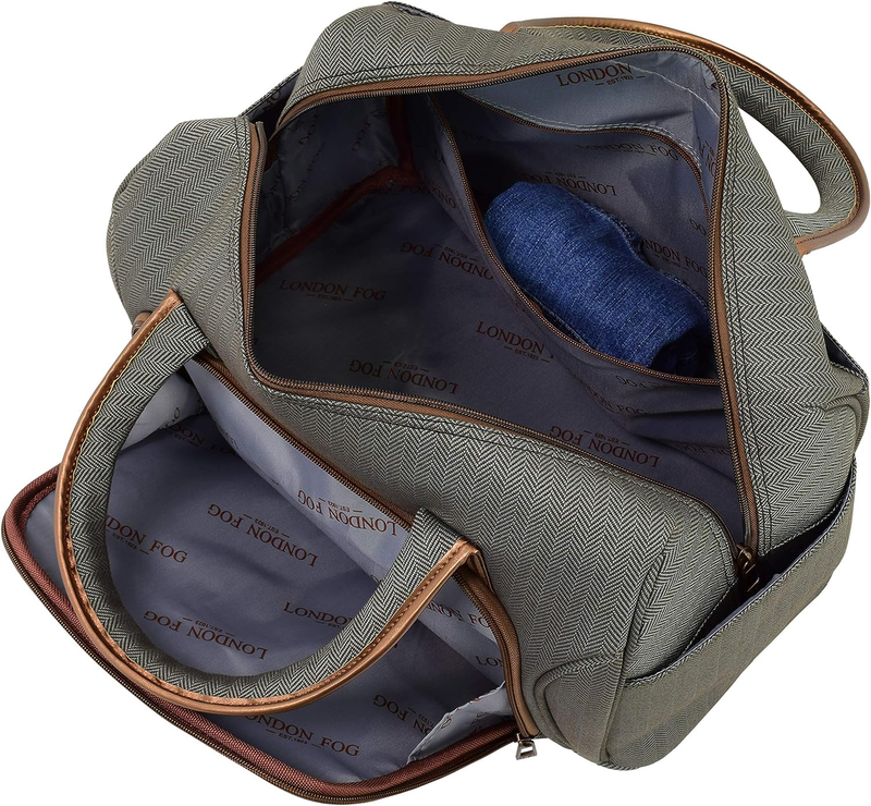 LONDON FOG Newcastle 17-Inch Cabin Bag, Lightweight, Slate Bronze
