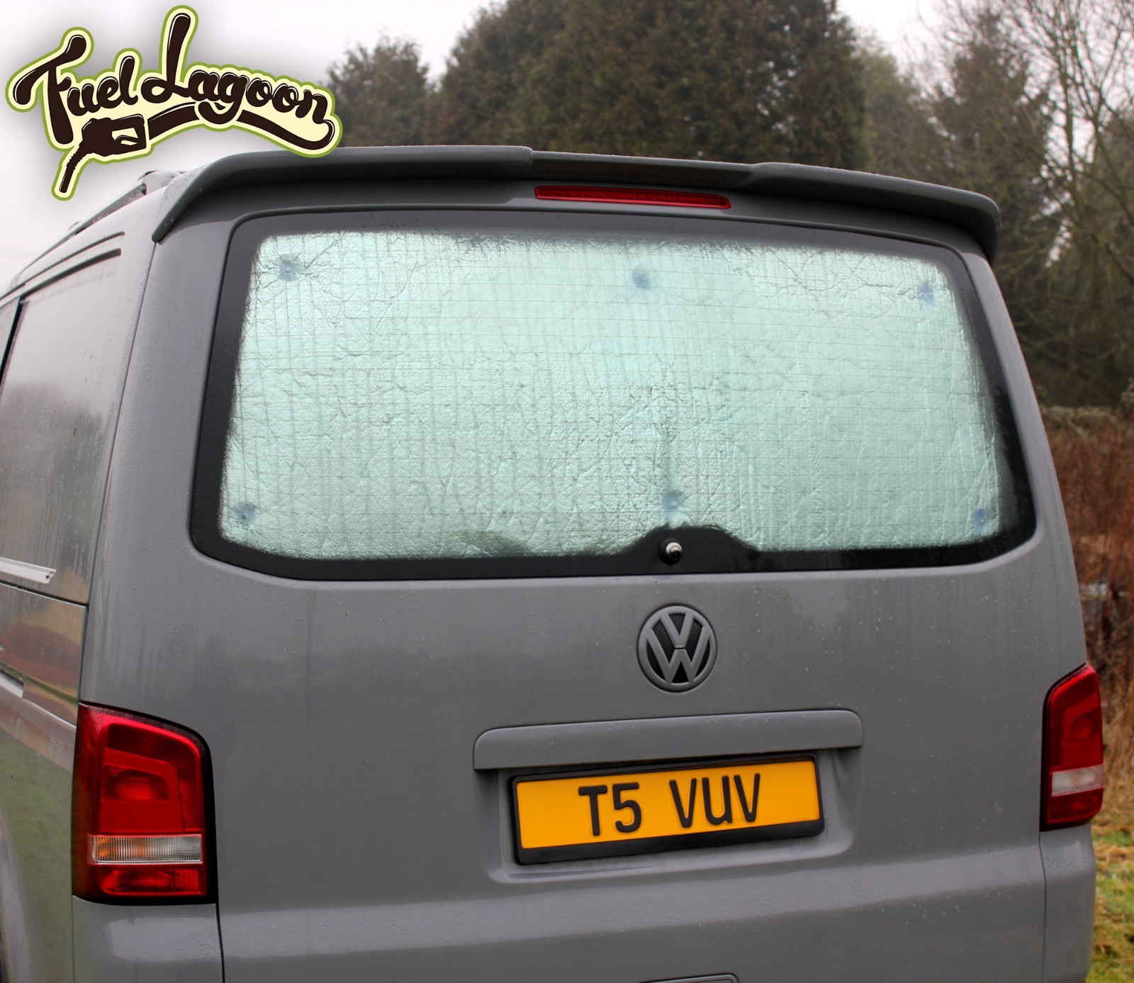 VW T5 Thermique Hayon Pare-Brise Noir des Aveugles Fenêtre Rideau de Luxe Argent