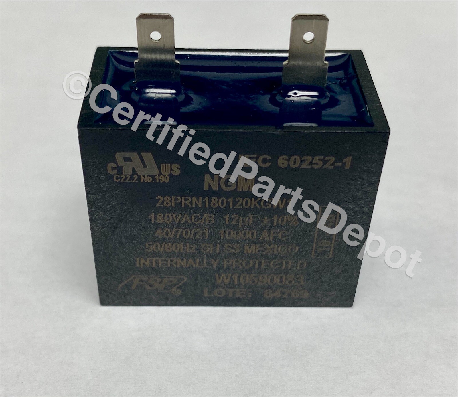 Whirlpool Refrigerator RUN CAPACITOR W10590083 Verde Parts