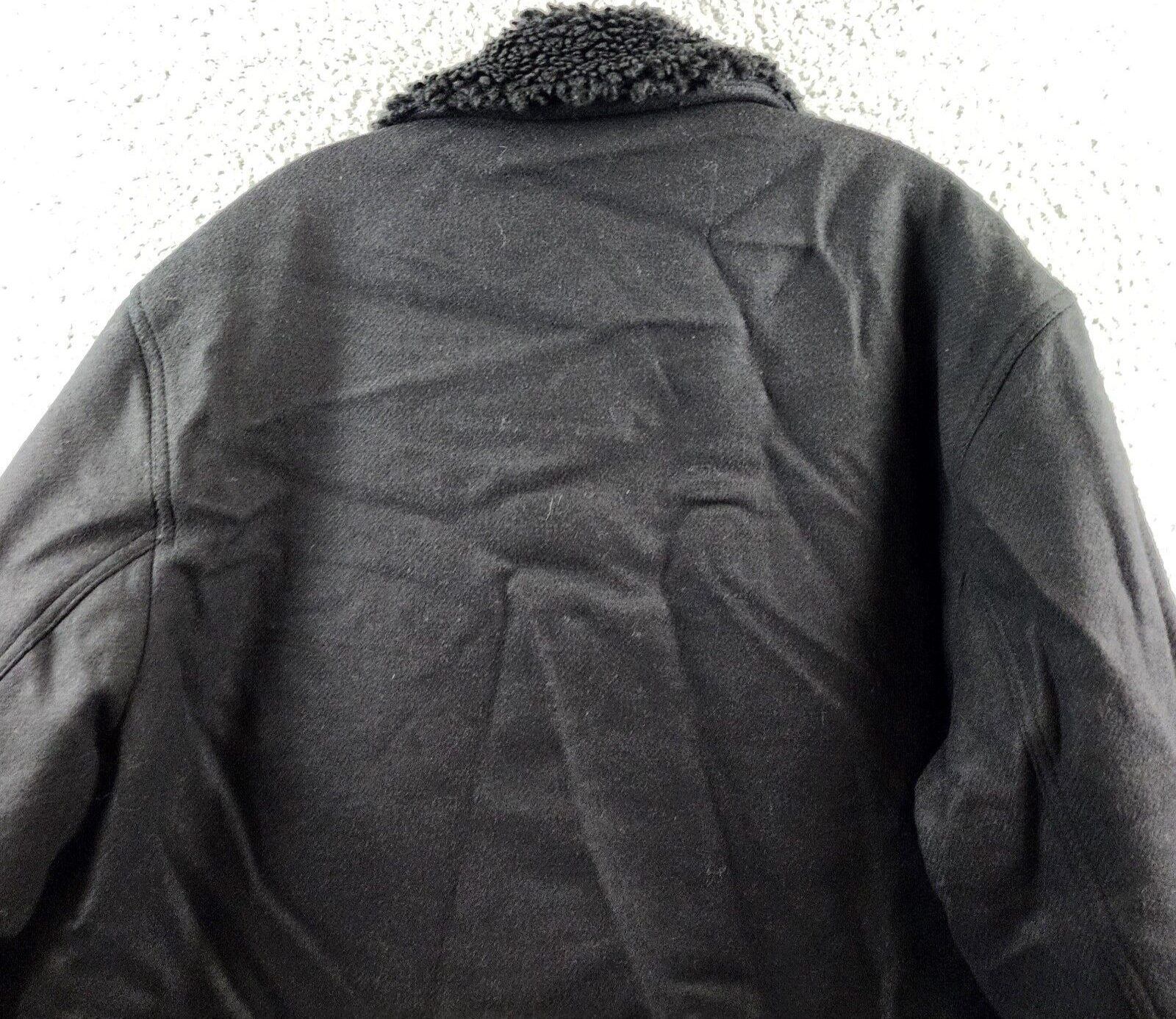 Pre-owned Hugo Boss Red Label Wool Blend Full Zip Jacket Men's Xxl Black Long Sleeve