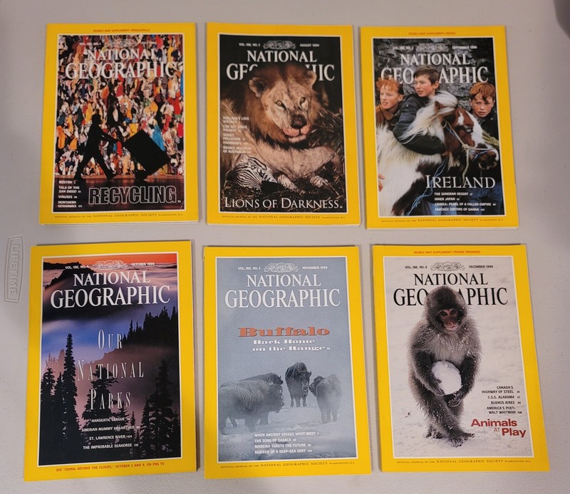 National Geographic Magazine 1994 Complete Year Set of 12! | eBay