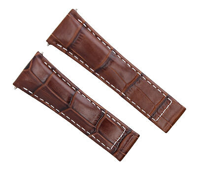 20MM LEATHER WATCH STRAP BAND FOR ROLEX DAYTONA 16518 116519 BROWN WS LONG