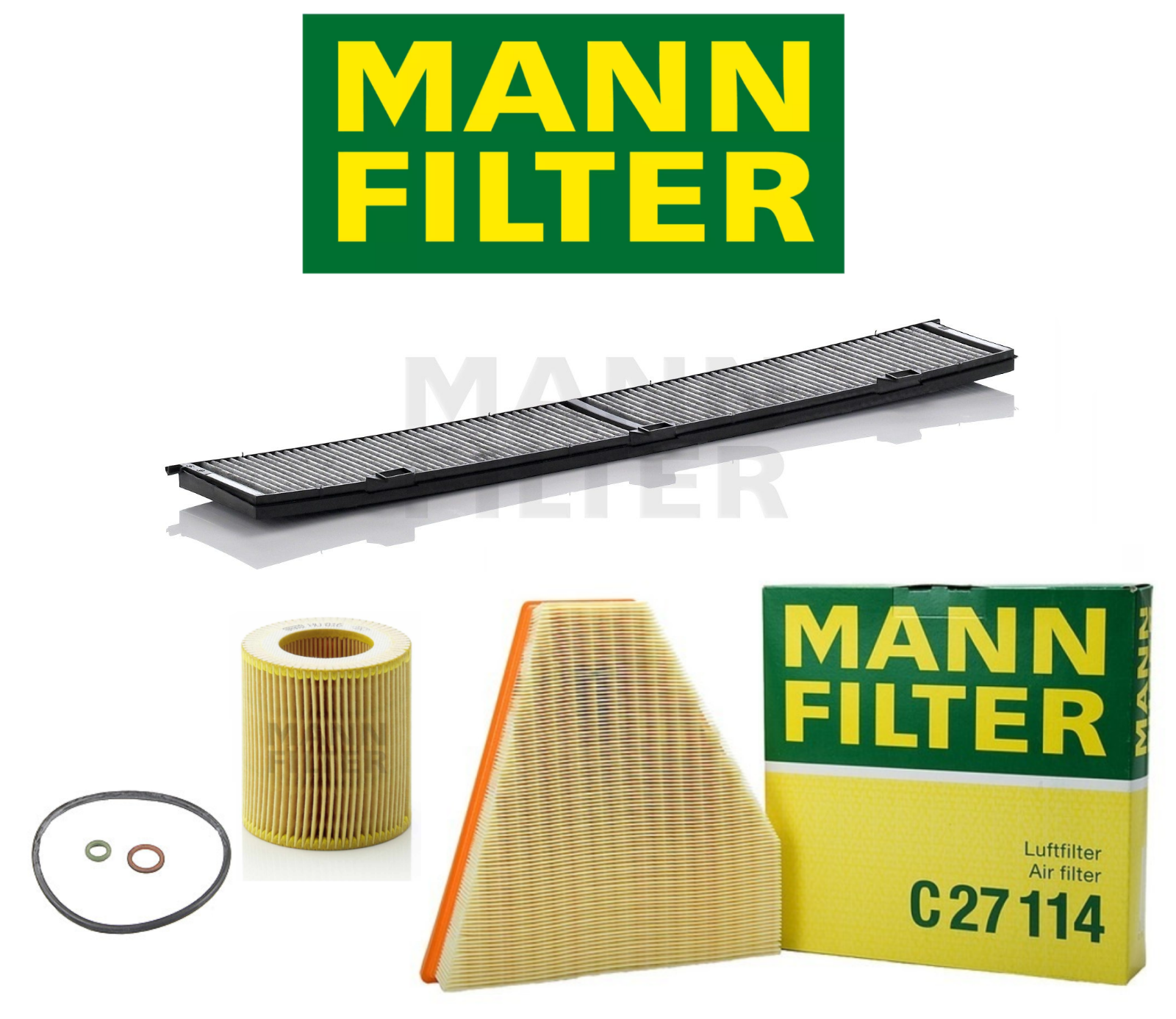 Oem Air Filter Oil Filter Ac Cabin Filter Carbon Mann Bmw 128i E90