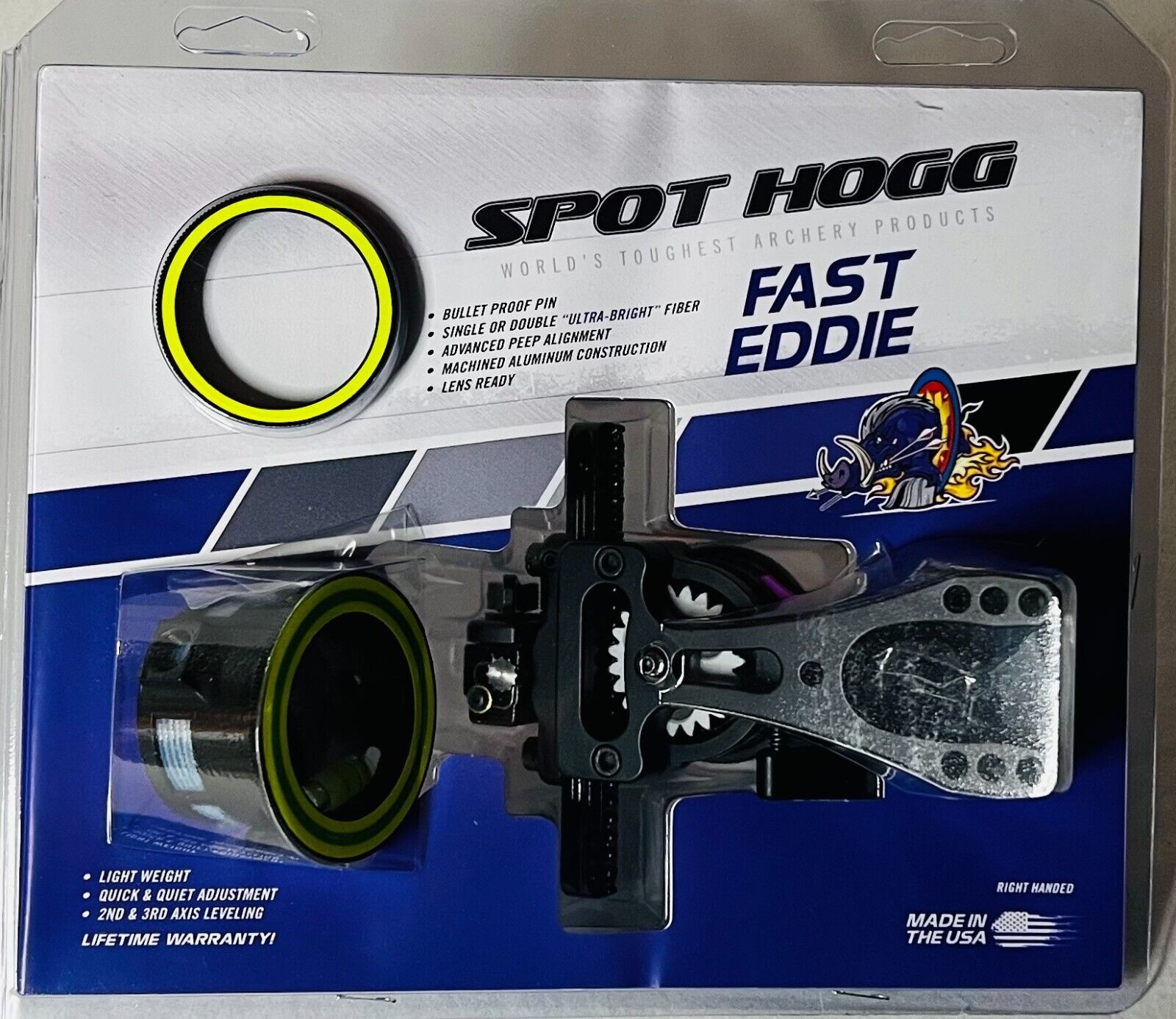 Spot Hogg Fast Eddie Single Pin Wrapped Bow Sight Right Hand