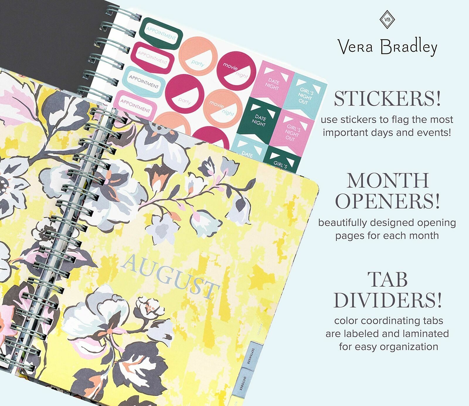 Vera Bradley Sunny Garden 17Month Jumbo Planner 20202021 eBay