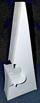 Lineco 7'' Self Stick Easel Backs 6/Pkg White Double Wing
