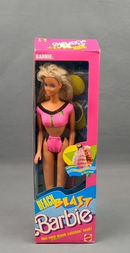 ビンテージ　Barbie Vtg Barbie 1988 Mattel BEACH BLAST BARBIE with Box And