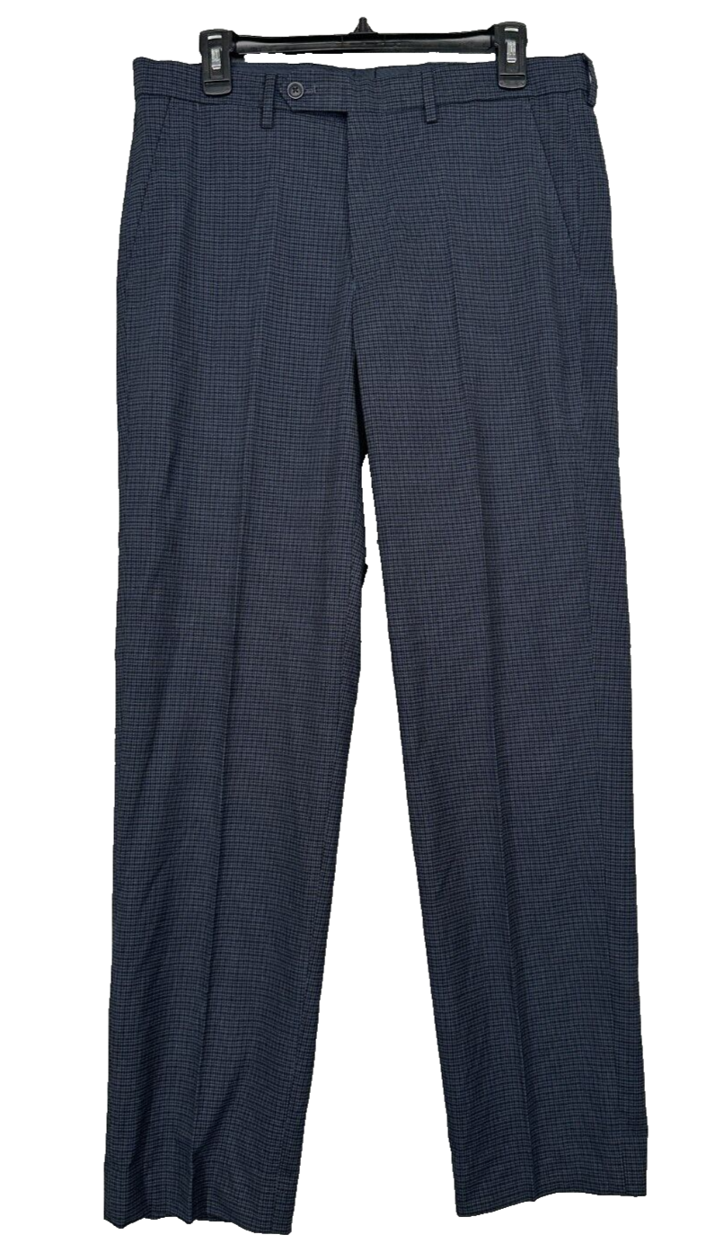 NAUTICA✕STACKS EASY Pants　SSZ NAUTICA Suit Pants Mens Size 40x32 Blue Tick Check Modern