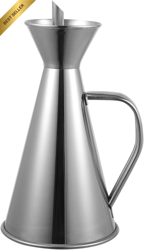 Leakproof Kitchen Oil Dispenser Bottle 8.5Oz Anti-Drip Vinegar Cruet with Ergono