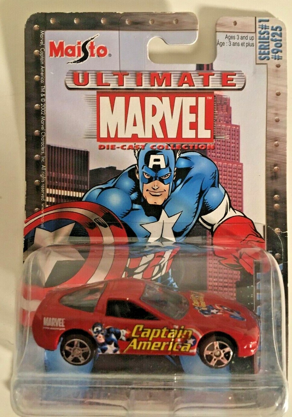 Maisto Ultimate Marvel: Captain America Car: Series #1, #9 of 25: Collectible
