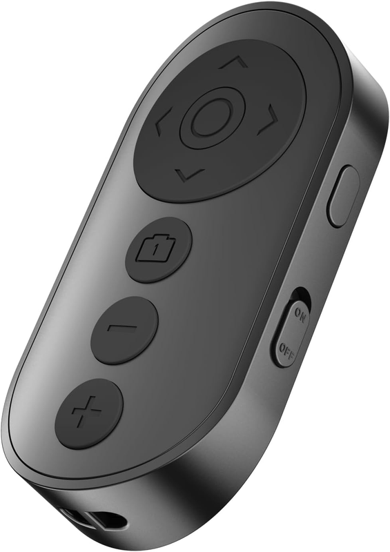 Wireless Camera Remote Control with Zoom for iPhone & Android, Versatile Shutter