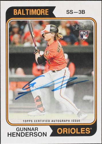 2023 Topps Heritage - Gunnar Henderson #ROA-GH