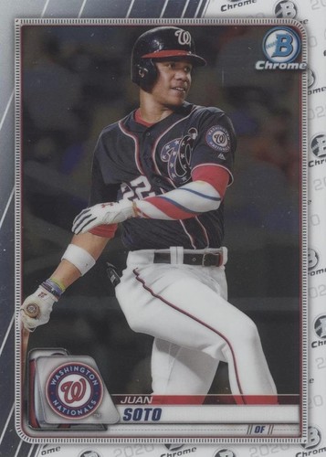 JUAN SOTO NY Mets 2017 Bowman Chrome Purple Shimmer 1st