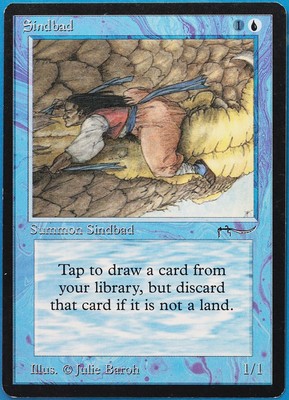 Sindbad Arabian Nights PLD Blue Uncommon MAGIC MTG CARD (ID# 479661) ABUGames