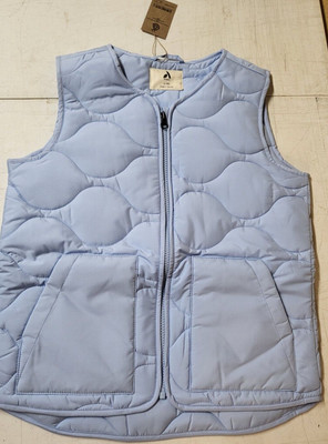Amazon Essentials Kids' Light Blue Water-Resistant Puffer Vest Size L  (10)