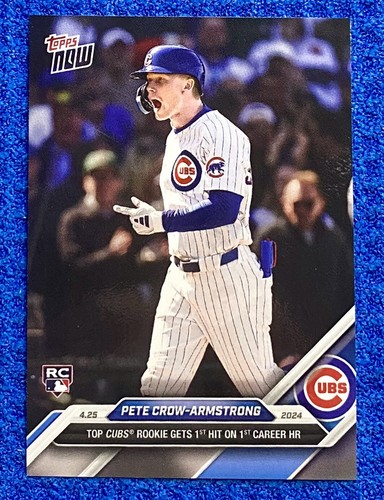 Pete crow armstrong 直筆サインボール JSA認証付き PCA 2024 Topps Chrome Black - Pete Crow-Armstrong #SFA-PCA for