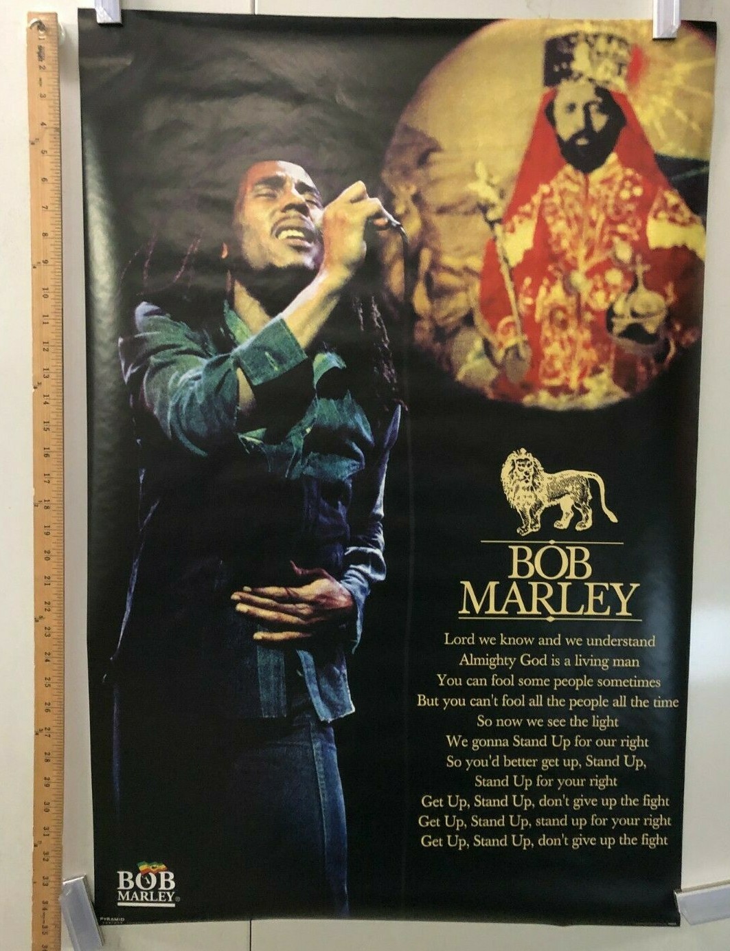 セラシエ 大判タペストリー Selassie Raggae Bob Marley VINTAGE MUSIC POSTER Bob Marley Selassie Classic Reggae Ska